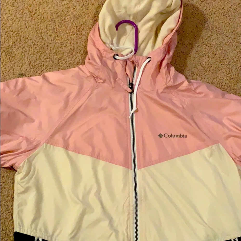 Columbia fleece lined jacket